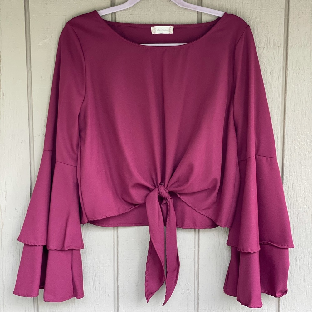 Tie bottom blouse